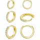thumbnail image 1 of Chenchen 925 Sterling Silver Small Hoop Earrings Cubic Zirconia Huggie Hoop Earrings, 3 Pairs 14K White Gold Plated Cartilage Piercing Earrings Ear Cuff Tiny Hoop Earrings for Women Men, 1 of 1