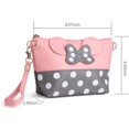 thumbnail image 2 of 2pcs Cute Makeup Bag - Leather Travel Makeup Handbag With Zipper - Cute Bags Of Purse Pink & Black, 2 of 4