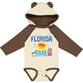 thumbnail image 3 of Inktastic Florida Time Summer Vacation Boys or Girls Long Sleeve Baby Bodysuit, 3 of 5