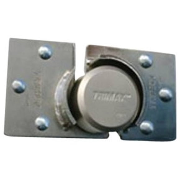 Trimax Locks Trailer Door Hasp THSP2C Use With Trimax THPXL Lock; 2 Piece; 3 Bolt Hole; Chrome
