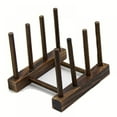 thumbnail image 5 of Bamboo Dish Plate Bowl Cup Book Pot Lid Cutting Board Drying Rack Stand Drainer Storage Holder Organizer Kitchen Cabinet, 5 of 8