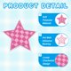 thumbnail image 3 of Uxcell 18 Pcs Parches Bordados en Forma de Estrella para Planchar, Apliques para Coser en Chaquetas, Colección de Ropa, Vestidos, Sombreros, Jeans, Accesorio de DIY, Rosa Oscuro/Rosa Claro, 3 of 6
