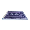 thumbnail image 2 of Ahgly Company Machine Washable Indoor Rectangle Persian Blue Traditional Area Rugs, 4' x 6', 2 of 4