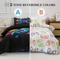 thumbnail image 2 of Btargot 3 Piece Gaming Geometric Queen Comforter Set Kids Boys Game Console Lightweight Bedding Set, 2 of 11