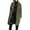 Army Green, variant on BADHUB Women's Fuzzy Fleece Lapel Open Front Long Cardigan Coat Faux Fur Warm Winter Outwear Jackets Coffee XL