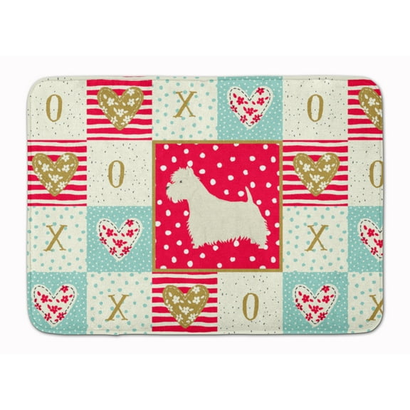 Westie Love Machine Washable Memory Foam Mat