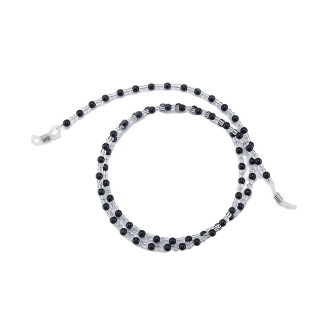 Maoww Glasses Strap Unique Eyeglasses Hanging Chain Eyewear Fix Rope Anti-lost Ropes Fashion Accessory Fixator Chains for Fixing Decor Black