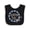 Black and White, variant on Inktastic Alaska Girl Forget-me-not Flower Girls Baby Bib