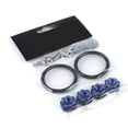 thumbnail image 4 of DNA Motoring BQR-ZTL-9037-BL Pack of 4 - Anodized Aluminum Front Left / Right Gear Style Bumper Trunk Quick Release Fastener Kit (Blue), 4 of 4