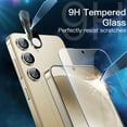 thumbnail image 6 of JETech 5 in 1 Matte Case for Samsung Galaxy S24+ / S24 Plus 5G with 2-Pack Screen Protector and Camera Lens Protector, Translucent Back Protective Phone Cover, Tempered Glass Film (Gold), 6 of 7