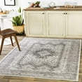 thumbnail image 2 of Monte Carlo MNC-2337 7'10" x 10'2" Area Rug in Light Gray/Charcoal/White, 2 of 5