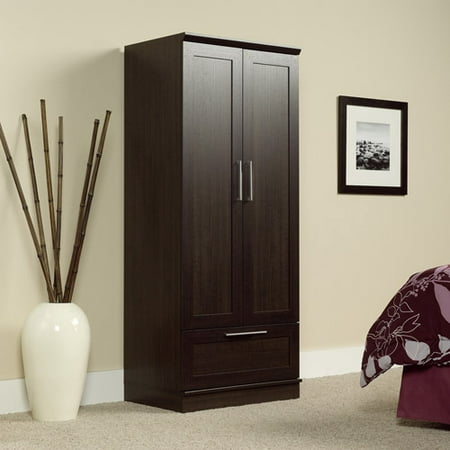 Sauder Homeplus Wardrobe/Storage Cabinet (Best Wood Color For Kitchen Cabinets)