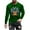 Green, variant on DDAPJ pyju Mardi Gras Shirts for Men New Orleans Carnival Outfit Novelty Mask Graphic Printed Long Sleeve Crewneck T Shirts Tuesday Parade Party Tops Dark Gray XL