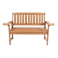 thumbnail image 3 of Jopath Wood Bench, Outdoor Lounge Chair for Pool Beach Patio Lawn Both Indoor and Outdoor Use Teak, 3 of 9