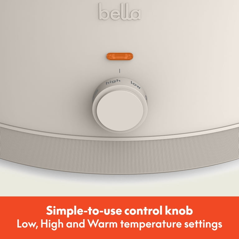 Bella 6-Qt Manual Slow Cooker with Ceramic Nonstick Coating photo 3