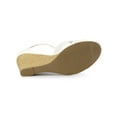 thumbnail image 5 of BLISSFUL STEP Women's Floral Mesh Lace Wedges Sandals, 5 of 6