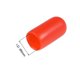 thumbnail image 3 of Protectores de rosca Uxcell tapa final vinilo rojo 50 piezas 0.24", 3 of 3