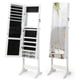 thumbnail image 1 of Costway Armario para Joyas de Pie con Espejo de Cuerpo Entero Joyero con Cerradura Cajones Luz LED Organizador Almacenamiento para Joyas Blanco, 1 of 9