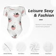 thumbnail image 6 of The Xecao Umbrella Cat Women's Crew Neck Body Suit, a short-sleeved bodysuit and basic swimsuit, both comfort and style for dating and daily life, 6 of 9