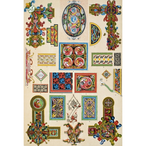 Celtic No 3 Plate Lxv From The Grammar Of Ornament By Owen Jones Published By Day & Son London 1865 by Ken Welsh / Design Pics (12 x 17)