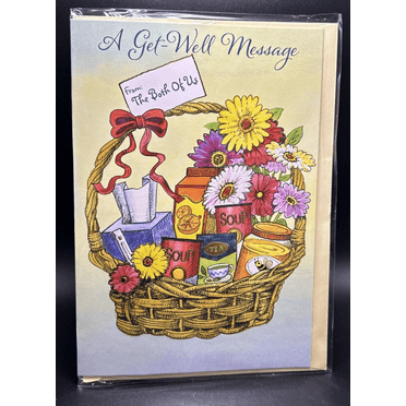 Get Well From Both of Us Greeting Card w/Envelope