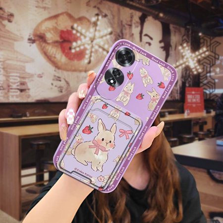 KDY-Phone Case For OPPO A60, Simplicity Anti-knock Colorful Dirt-resistant Card bag protective Soft case Card slot Shockproof Anti-dust Silicone Fashion Design Cute Full wrap TPU Durable