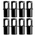 thumbnail image 3 of Upper Bounce Universal Trampoline Pole Cap Enclosure Net Hook Fits for 1" or 1.5" Diameter Pole - set of 8 - Black, 3 of 3