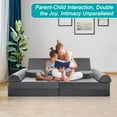 thumbnail image 3 of Lilypelle 10 PCS Modular Kids Play Couch, Child Sectional Sofa, Bedroom Playroom Furniture for Toddlers, Convertible Foam and Floor Cushion for Boys and Girls, 3 of 8