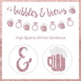 thumbnail image 2 of Rose Gold Glitter Bubbles & Brews Banner Bachelorette Party Decorations, Beer Diamond Ring Garland, Bubbly Bar Sign for Funny Engagement Party Decor Bridal Shower Wedding Bachelorette Decorations, 2 of 2
