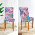 thumbnail image 3 of Yayeee 4 Pack Dining Chair Covers Stretch Parson Chairs Slipcovers Seat Protector, Gradient Starfish Pattern, 3 of 6