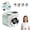 Green, variant on Mini Camera Shaped Portable Fan with Lanyard - USB Rechargeable Clip On Waist Neck Fan, Portable Whirlwind Handheld Cooling Fan for Indoor Outdoor Travel Camping Supplies