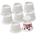 thumbnail image 1 of Bed Risers Utopia Bedding, 5 cm, 8 unidades, muebles redondos, color blanco, 1 of 7