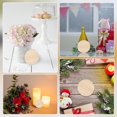 thumbnail image 5 of 30Pcs Wooden Drink Coasters Cup Mats Pot Mats with 60Pcs Round Self Adhesive Foam Feet Bumpers Absorbent Flat Round Coasters for Coffee Table Heat Resistant Tabletop Protection 5x0.5cm BurlyWood, 5 of 6