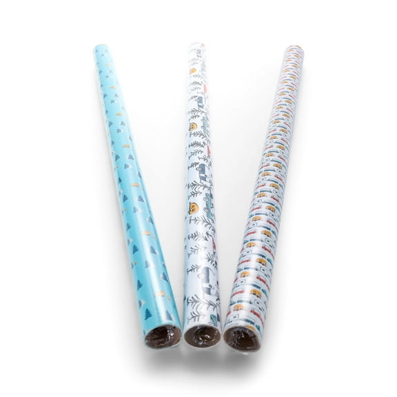 Camco Life is Better at The Campsite Wrapping Paper | RV Themed for Camping Enthusiast | 3-Pack, Multicolor (53239)