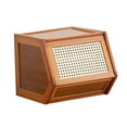 thumbnail image 3 of Elodie Desktop Organizer Cabinet Bamboo with Ventilate Door for Cosmetic Book Spice Coffee 35cm, 3 of 8