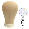 thumbnail image 1 of Milaget Mannequin Head Accessory Portable Wig Head Stand for Drying Making Hair Hats 21 Inch, 1 of 9