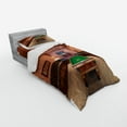 thumbnail image 2 of Ambesonne Modern Bedding Set 3 Pcs, Pool Table Billiard, Twin XL, Cinnamon Brown Green, 2 of 2