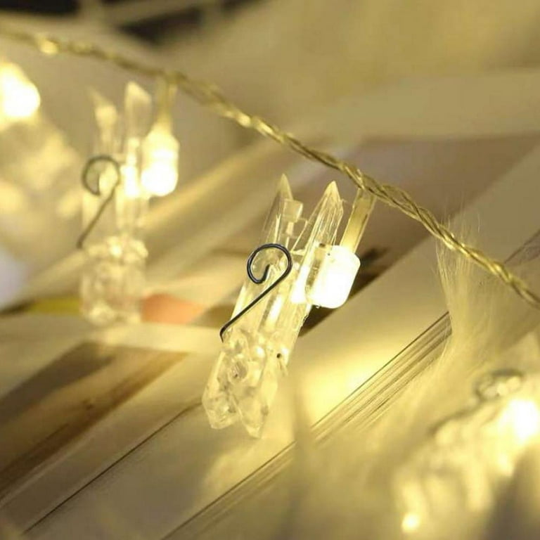 Photo Clips LED Fairy String Lights for Pictures – DormVibes