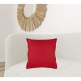 thumbnail image 5 of Red Solid Color Flange Edge Throw Pillow, 5 of 5