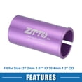 thumbnail image 5 of Unique Bargains 2pcs Bicycle Seatpost Shim Adapter Durable 27.2mm 1.07" ID 30.4mm 1.2" OD Bicycle Accessories Purple, 5 of 6
