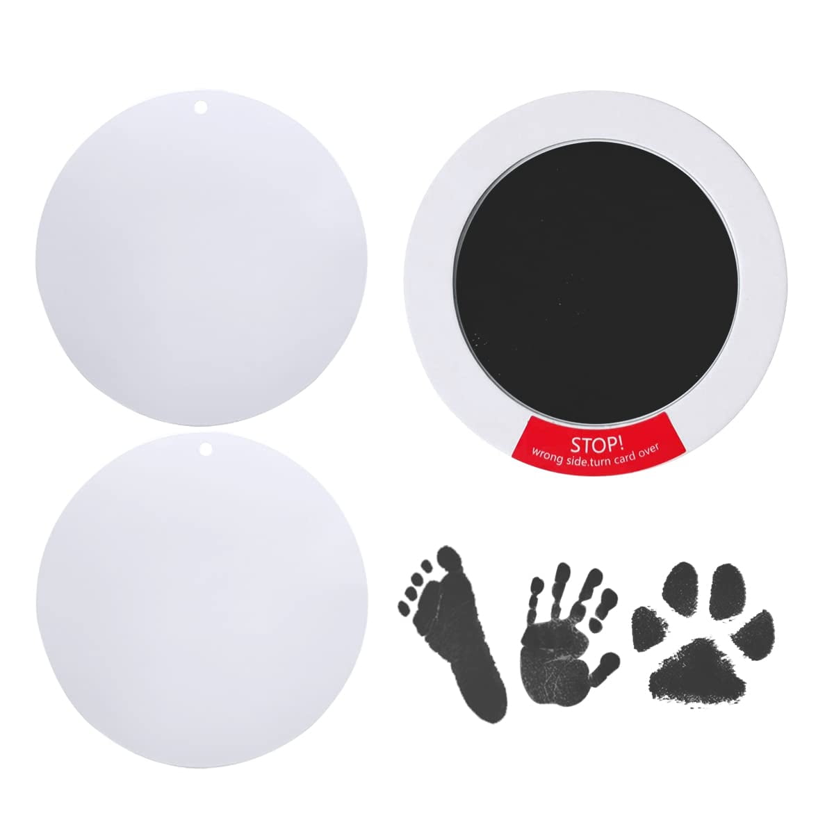 bangyoudaoo Footprint Handprint Pet Paw Print Kit Baby Hand