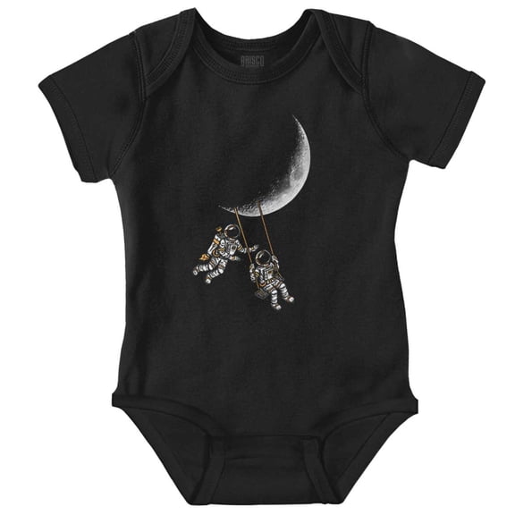 Funny Space Astronaut Moon Swing Romper Boys or Girls Infant Baby Brisco Brands NB