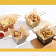 thumbnail image 3 of Panier de Friteuse en Fer avec Poignée pour Restaurant Maison, Noir, 3 of 5