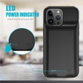 thumbnail image 3 of Entronix Extended Battery Charging Cell Phone Case for Apple iPhone 15 Pro, Black, 3 of 5