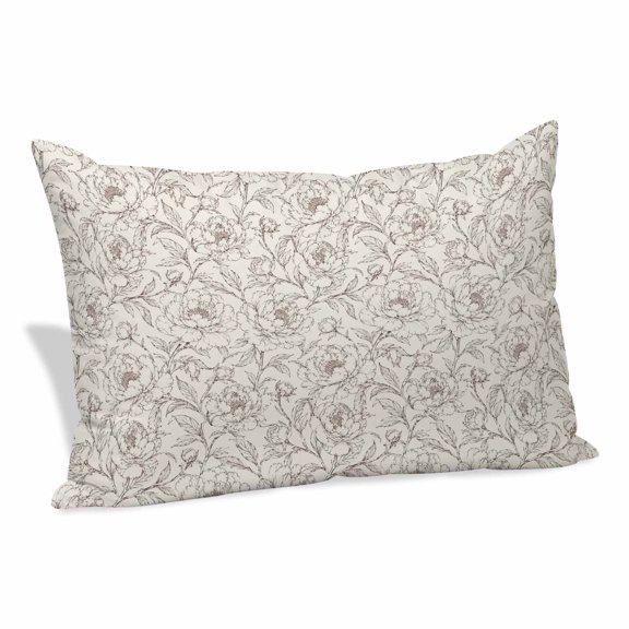 Throw Pillow Covers Beige Sage Green Vines Lumbar Pillow Covers 36x24 Inch Decorative Soft Breathable Pillowcase with Zipper Flower Pastel Leaves Pillow Cushion Cases for Couch Bed Sofa Home Decor
