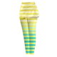 thumbnail image 5 of Puntoco Pantalones De Cintura Elástica Cómodos A Rayas A La Moda Para Mujer, Pantalones De Doble Capa Con Bolsillo Para Yoga, Amarillo Xxxl, 5 of 5