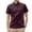 Wine, variant on Men's Shirts Short Sleeve Casual Summer Lapel Collar Print Collar Shirt Outdoors Holiday Floral Short Sleeve Shirt Button Down Lapel Shirts
