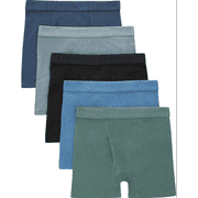 Hanes Boys' Supersoft Boxer Briefs For Boys', Assorted 5-Pack S-XL
