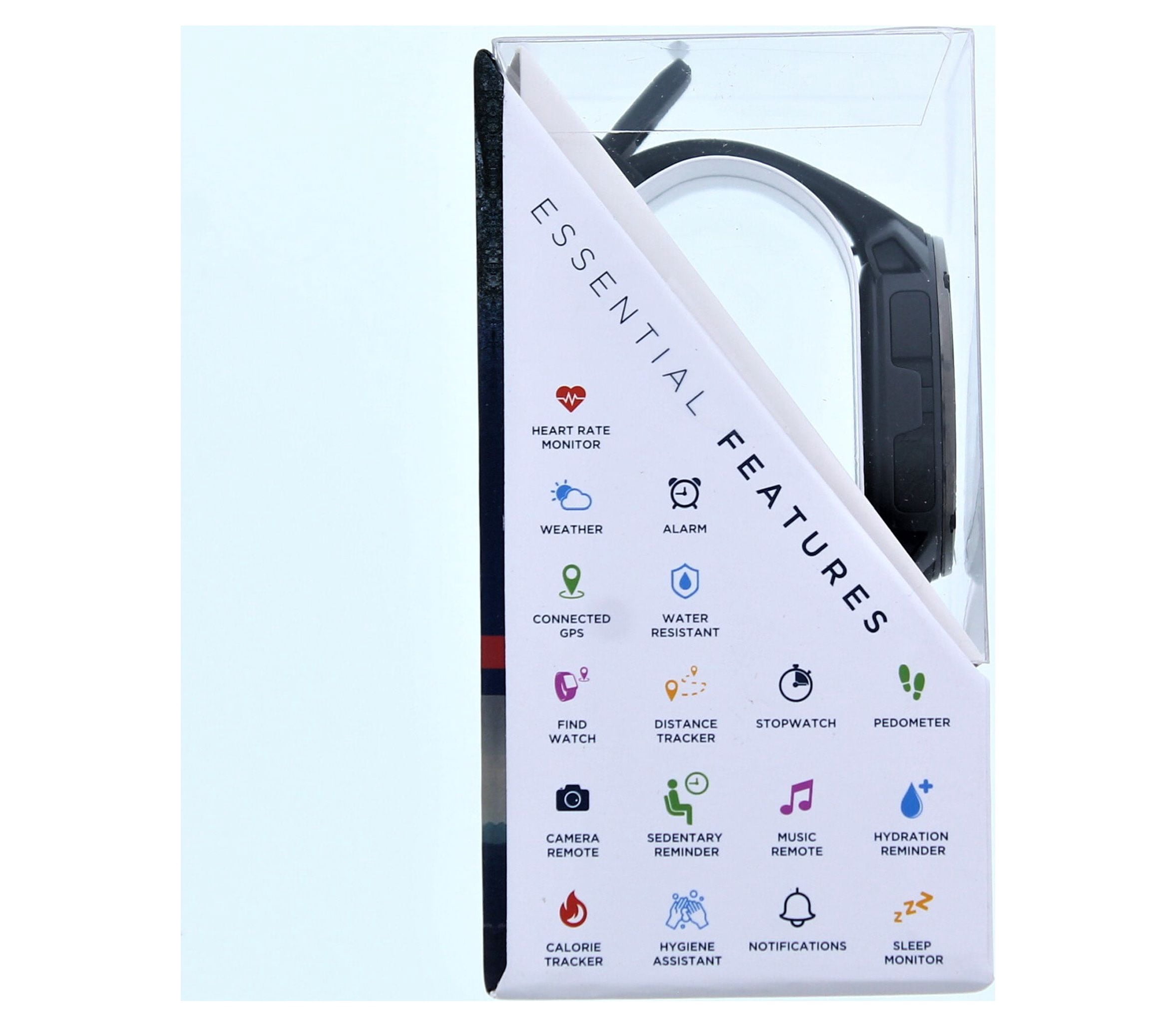 iTech Gladiator Smart Watch Fitness Tracker, Heart Rate, Pedometer, Compatible with iOS and Android Grey 500114GY-40-G04