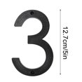 thumbnail image 2 of 5" Modern House Numbers, Plastic Address Numbers, Black Door Mailbox Number, Art Decor Address Number Sign for Office Home Outside House Address Plaque (3), 2 of 5